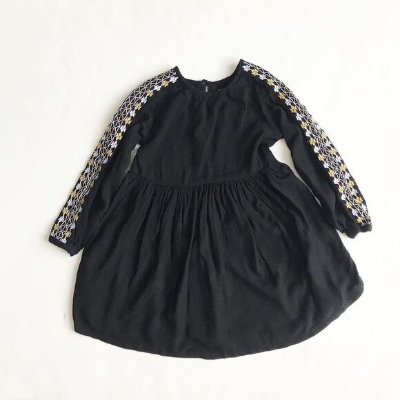 Old Navy black embroidered guazy dress EUC 3T - Picture 1 of 4